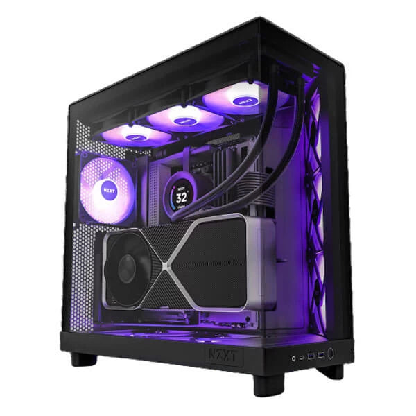 NZXT H7 Elite ATX Mid-Tower Glass Computer Case/Gaming Cabinet - White |  Support - Mini-ITX, Micro-ATX, ATX, and EATX | Pre-Installed 3 x 140 mm RGB