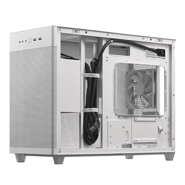Asus Prime AP201 (M-ATX) Mini Tower Cabinet with Mesh Side Panel (Whit