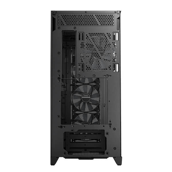 Buy MSI MAG FORGE 100R ARGB (ATX) MID TOWER CABINET WITH TEMPERED GLASS  SIDE PANEL AND ARGB CONTROLLER (BLACK) 